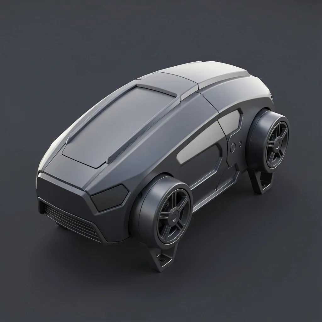 Hard-surface ürün modelleme render örneği