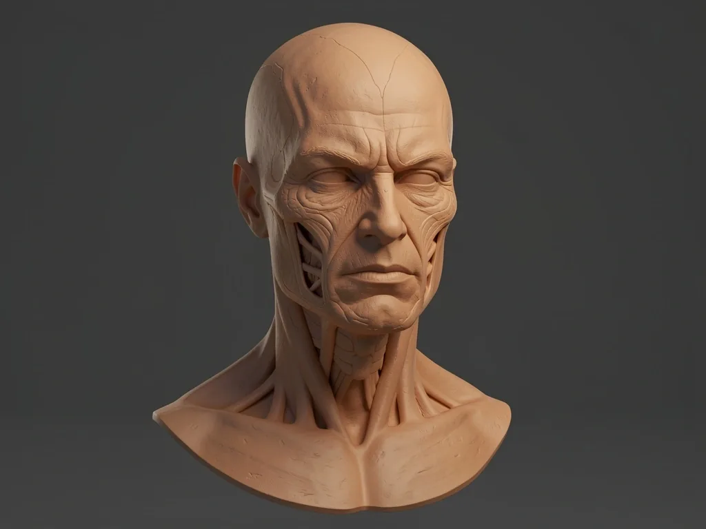 Blender ile yapılmış 3D karakter modeli render örneği