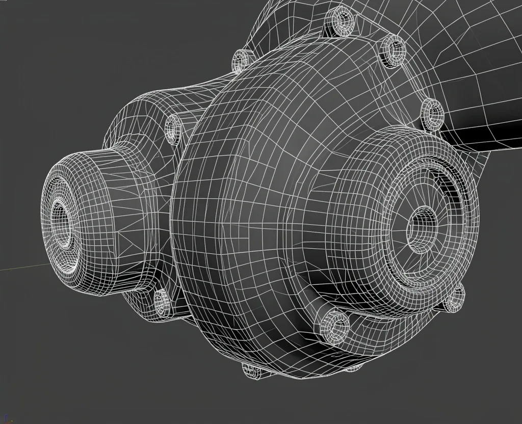 Wireframe araç modeli
